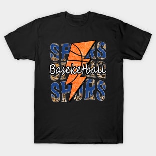 Graphic Basketball Spurs Proud Name Vintage T-Shirt